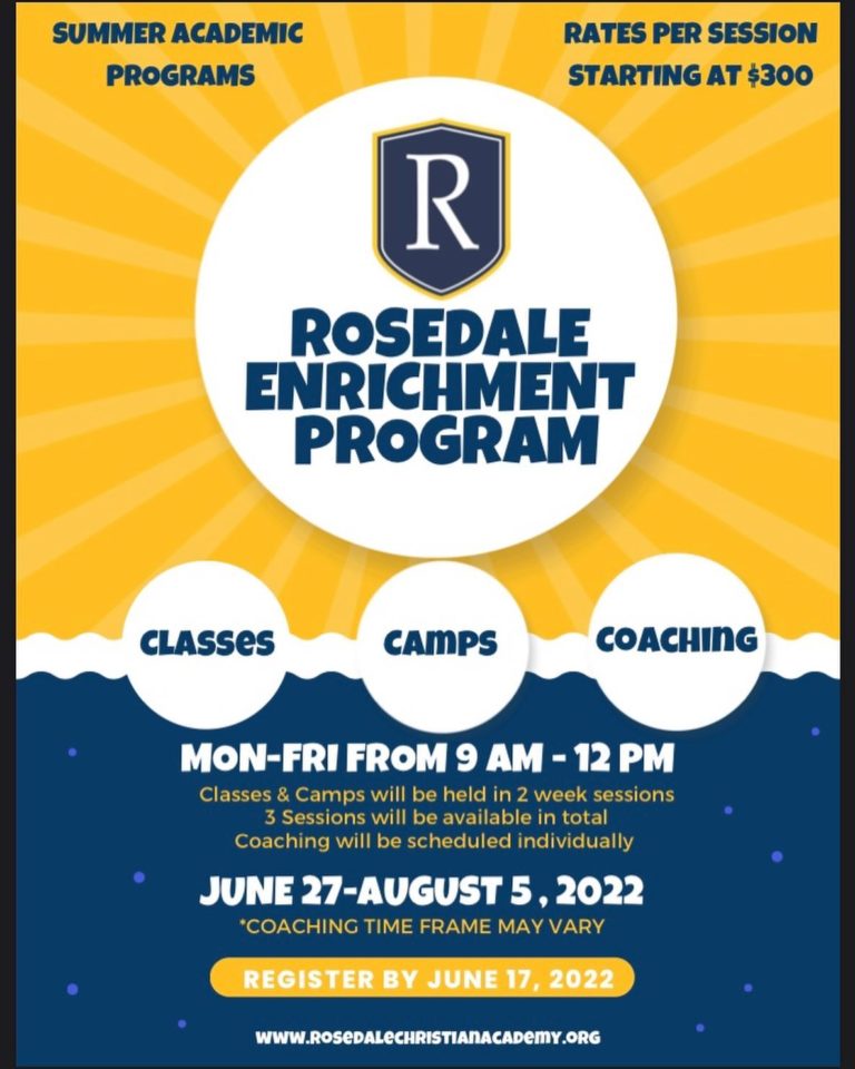 Rosedale Enrichment • Rosedale Christian Academy